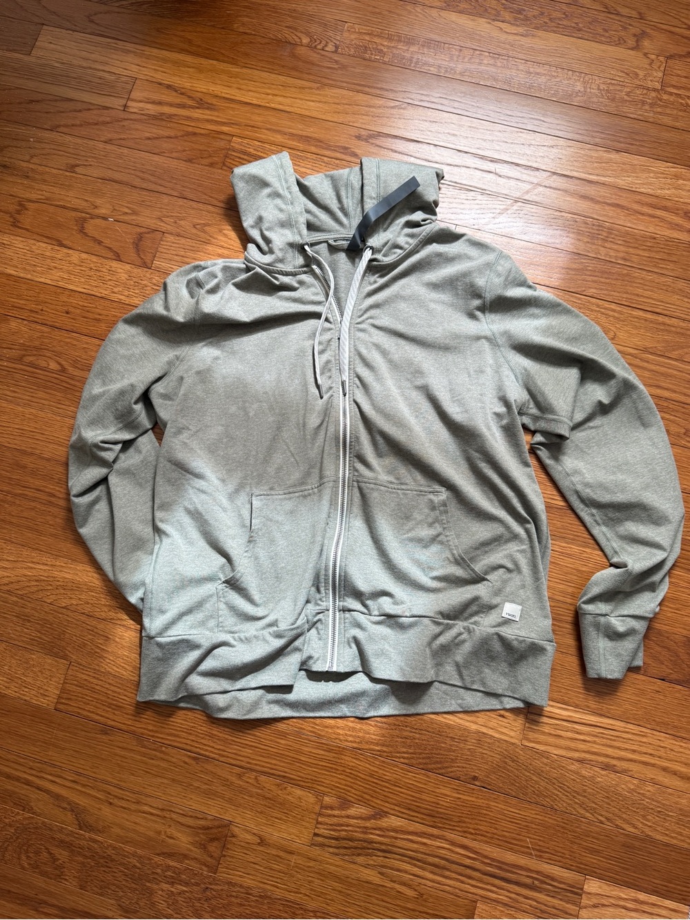Vuori Light Sage Zip-Up Hoodie Jacket